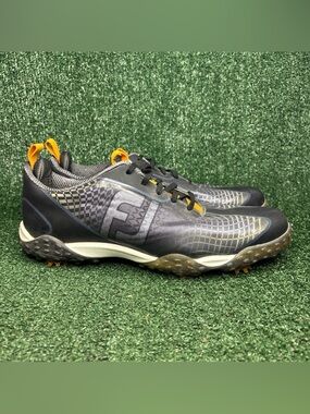 Footjoy Freestyle 2.0 Golf Shoes Mens‎ Size 12 Cleats Grey Blue Black FJ 57347